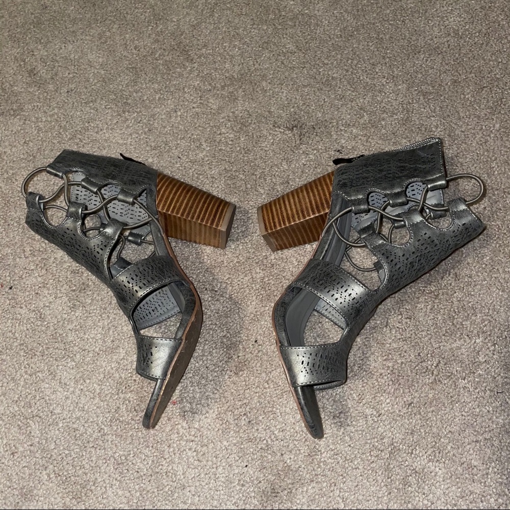 Silver Boutique Brand Heels